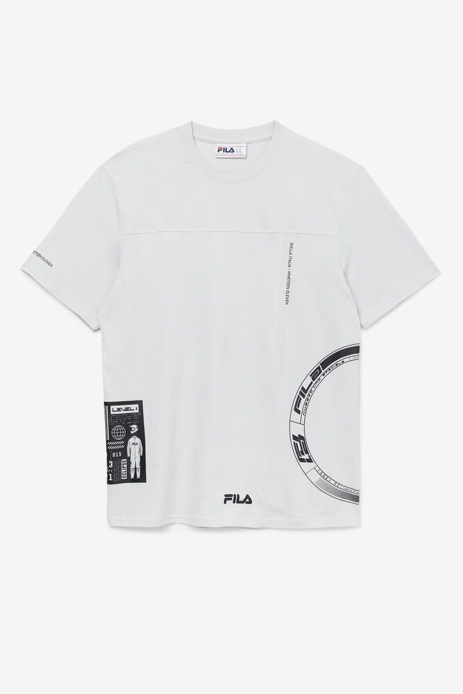 Fila T Skjorte Herre Hvite Deltalife Graphic 570168-YTE